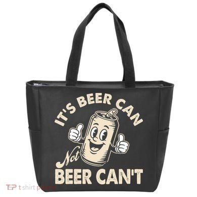 It's Beer Can Not Beer Can't Funny Retro Tote Bag