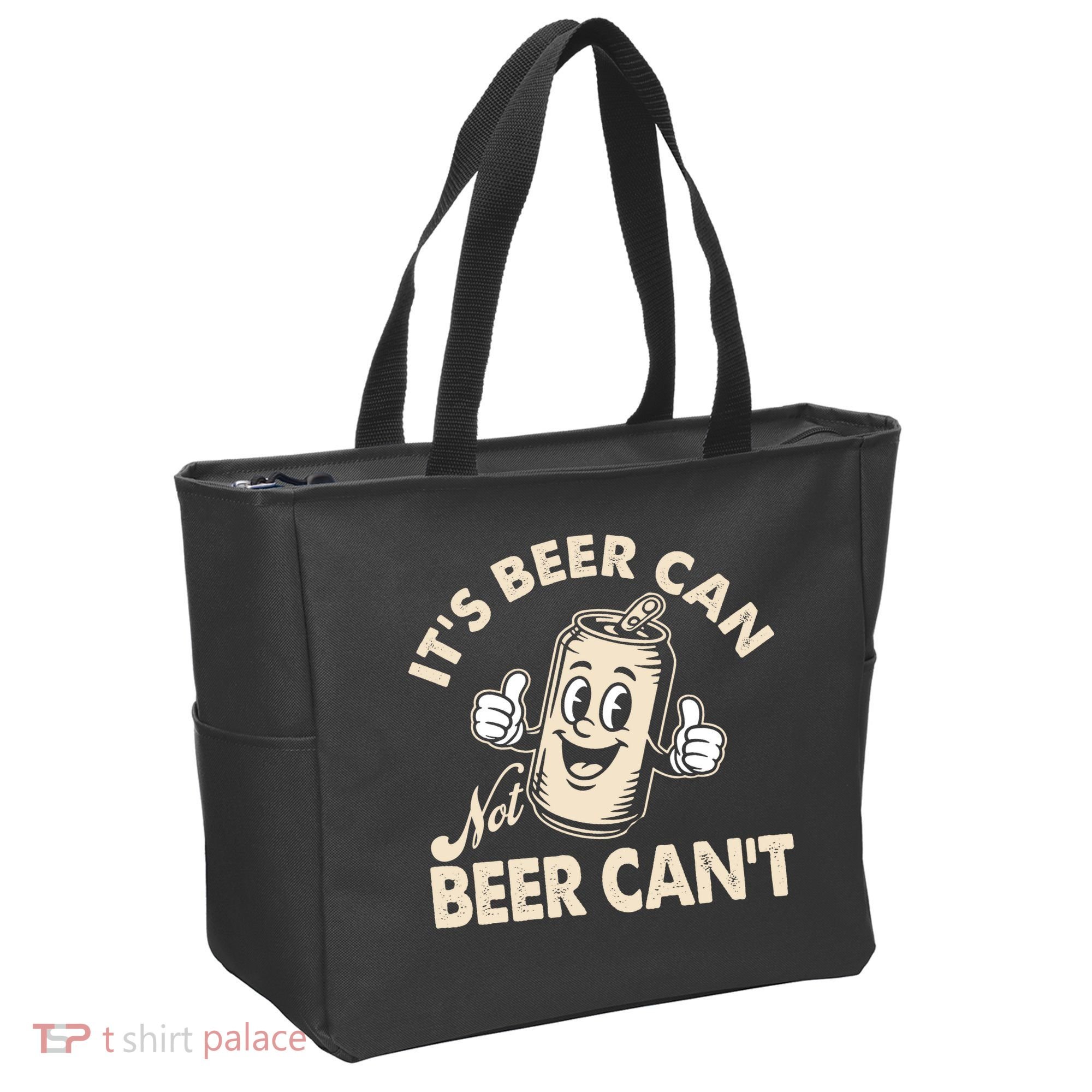 It's Beer Can Not Beer Can't Funny Retro Tote Bag