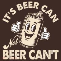 It's Beer Can Not Beer Can't Funny Retro Coaster thumb 2