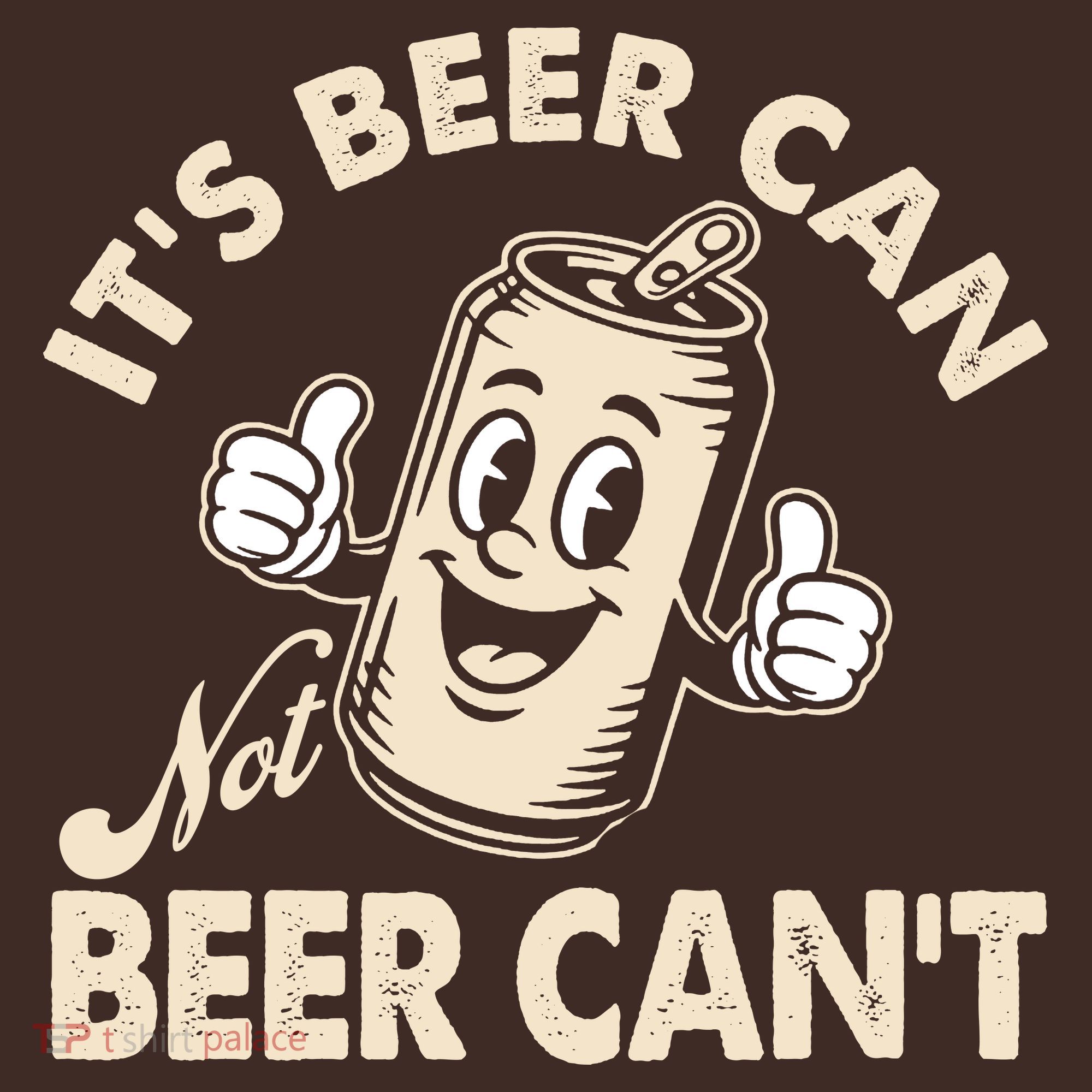 It's Beer Can Not Beer Can't Funny Retro Mousepad