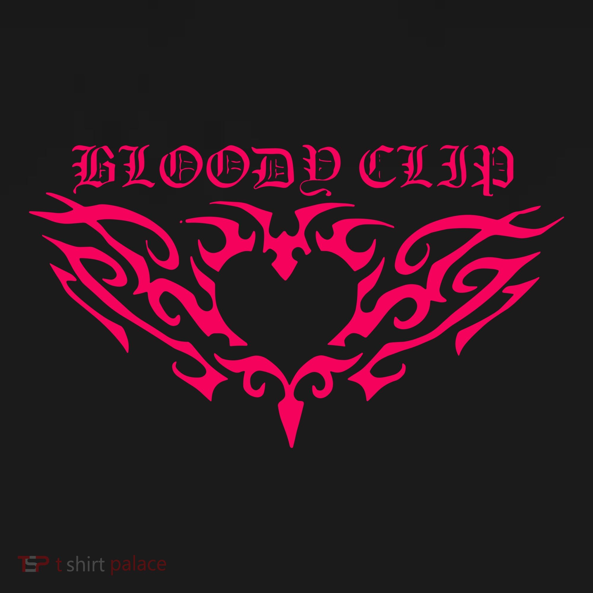 Imnotclip Bloody Clip Heart T-Shirt