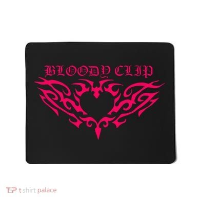 Imnotclip Bloody Clip Heart Mousepad