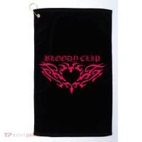 Imnotclip Bloody Clip Heart Golf Towel thumb 0