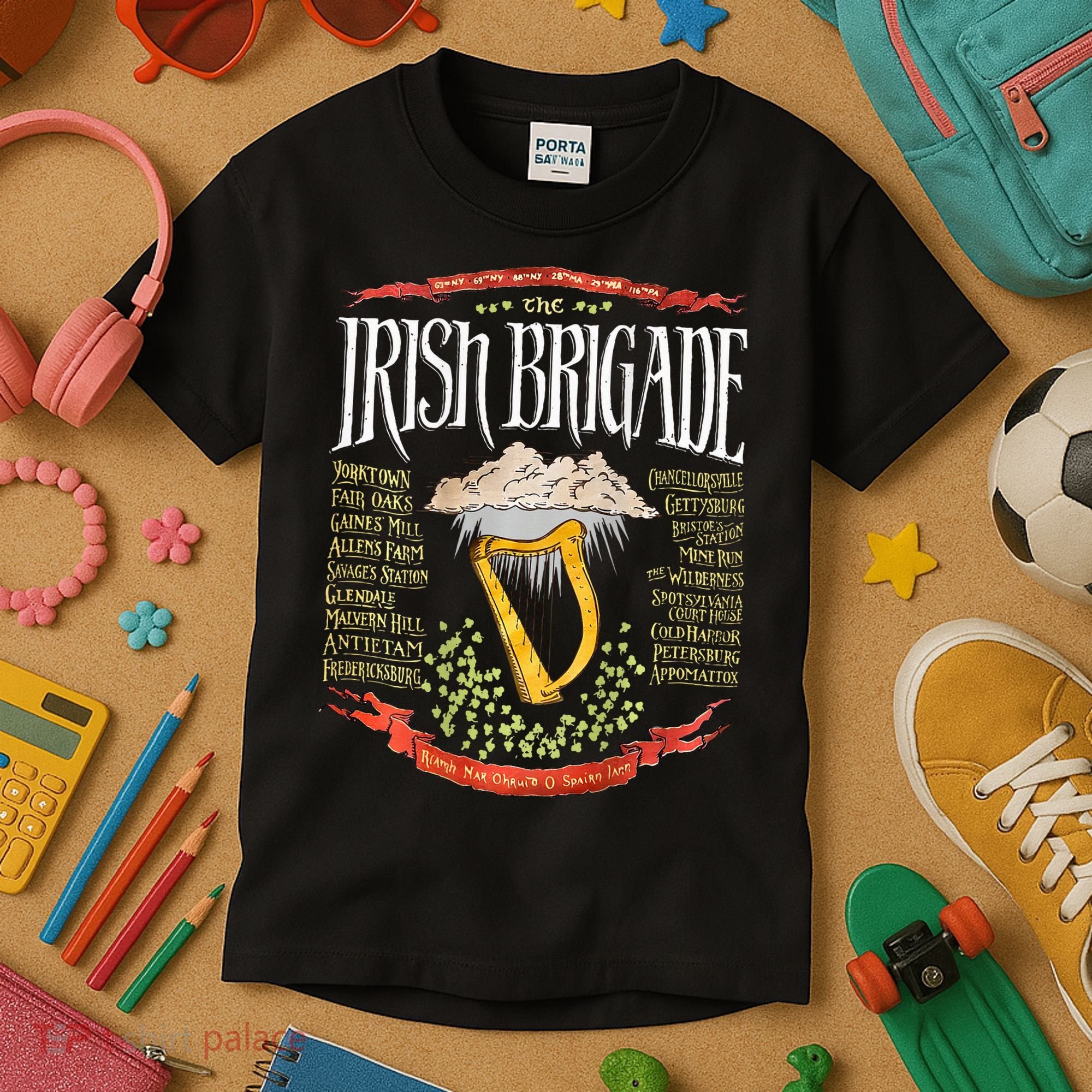 Irish Brigade Civil War Kids T-Shirt
