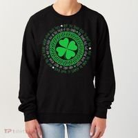 Irish Blessing Celtic Knot 4 Leaf Clover St Patrick's Day Women's Sweatshirt thumb 0