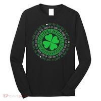 Irish Blessing Celtic Knot 4 Leaf Clover St Patrick's Day Long Sleeve Shirt thumb 0
