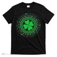 Irish Blessing Celtic Knot 4 Leaf Clover St Patrick's Day T-Shirt thumb 0