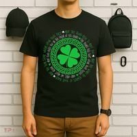 Irish Blessing Celtic Knot 4 Leaf Clover St Patrick's Day T-Shirt thumb 6