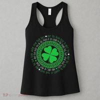 Irish Blessing Celtic Knot 4 Leaf Clover St Patrick's Day Women's Tank Top thumb 3