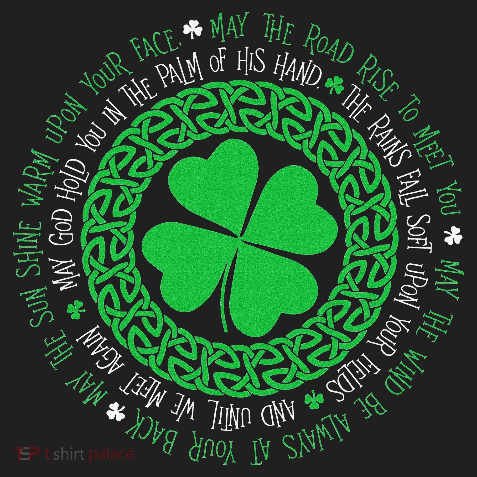 Irish Blessing Celtic Knot 4 Leaf Clover St Patrick's Day Hat