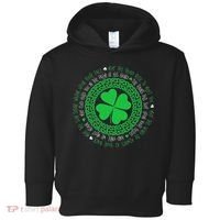 Irish Blessing Celtic Knot 4 Leaf Clover St Patrick's Day Toddler Hoodie thumb 0