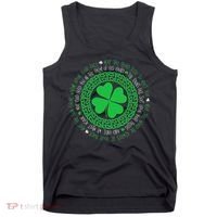 Irish Blessing Celtic Knot 4 Leaf Clover St Patrick's Day Tank Top thumb 0