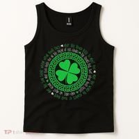 Irish Blessing Celtic Knot 4 Leaf Clover St Patrick's Day Tank Top thumb 2