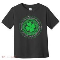 Irish Blessing Celtic Knot 4 Leaf Clover St Patrick's Day Toddler T-Shirt thumb 0