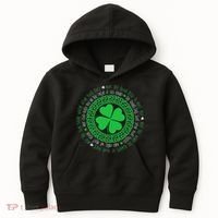 Irish Blessing Celtic Knot 4 Leaf Clover St Patrick's Day Kids Hoodie thumb 0