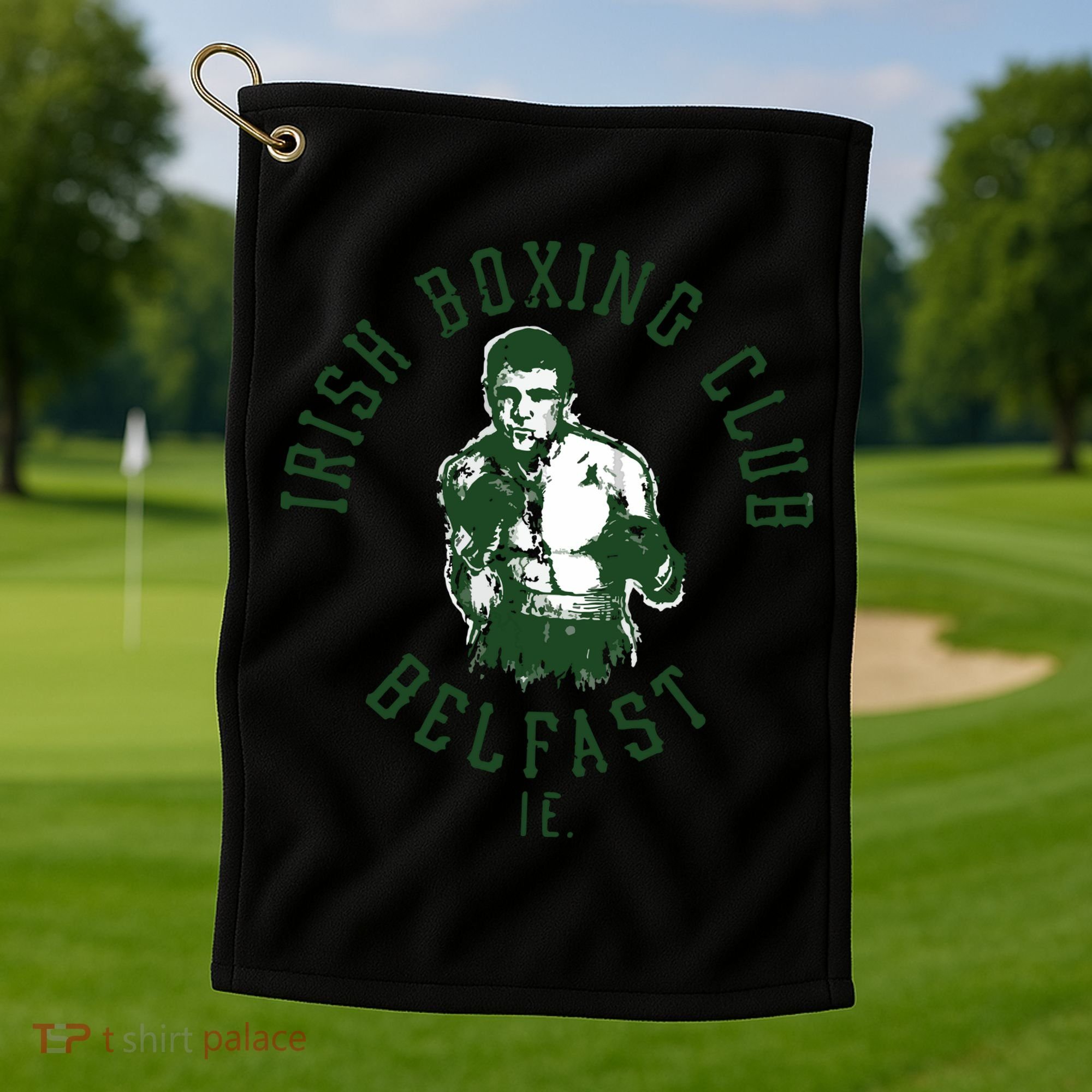 Irish Boxing Club Belfast Graphic Golf Towel