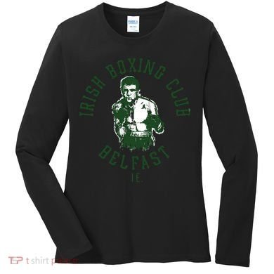 Irish Boxing Club Belfast Graphic Women's Long Sleeve Shirt