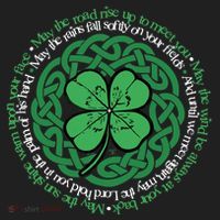 Irish Blessing, Celtic Knot & 4-Leaf Clover Luck Version B Women's Sweatshirt thumb 2