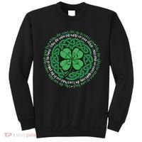 Irish Blessing, Celtic Knot & 4-Leaf Clover Luck Version B Sweatshirt thumb 0