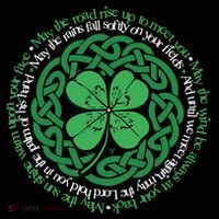 Irish Blessing, Celtic Knot & 4-Leaf Clover Luck Version B Sweatshirt thumb 3