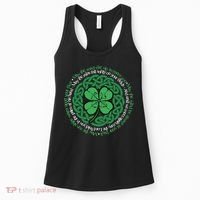 Irish Blessing, Celtic Knot & 4-Leaf Clover Luck Version B Women's Tank Top thumb 0