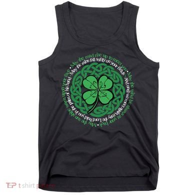 Irish Blessing, Celtic Knot & 4-Leaf Clover Luck Version B Tank Top