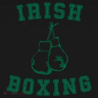 Irish Boxing Cool Gift Distressed Green Graphics Apron thumb 3