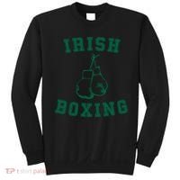 Irish Boxing Cool Gift Distressed Green Graphics Sweatshirt thumb 0