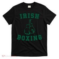 Irish Boxing Cool Gift Distressed Green Graphics T-Shirt thumb 0