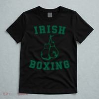 Irish Boxing Cool Gift Distressed Green Graphics T-Shirt thumb 5