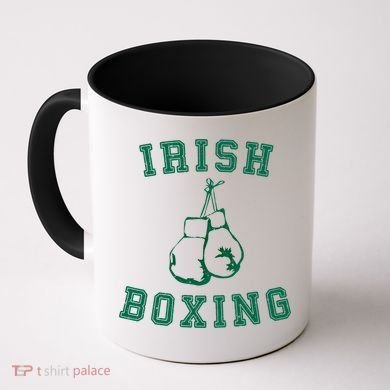 Irish Boxing Cool Gift Distressed Green Graphics Coffee Mug