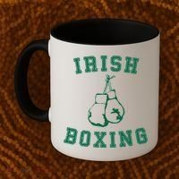 Irish Boxing Cool Gift Distressed Green Graphics Coffee Mug thumb 2