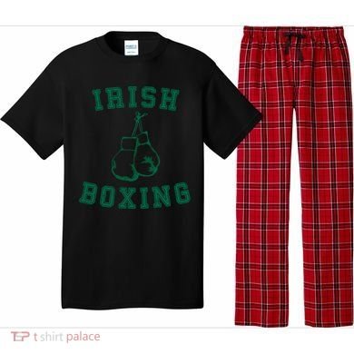 Irish Boxing Cool Gift Distressed Green Graphics Pajama Set