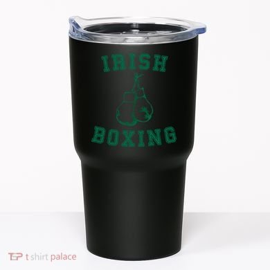 Irish Boxing Cool Gift Distressed Green Graphics Tumbler