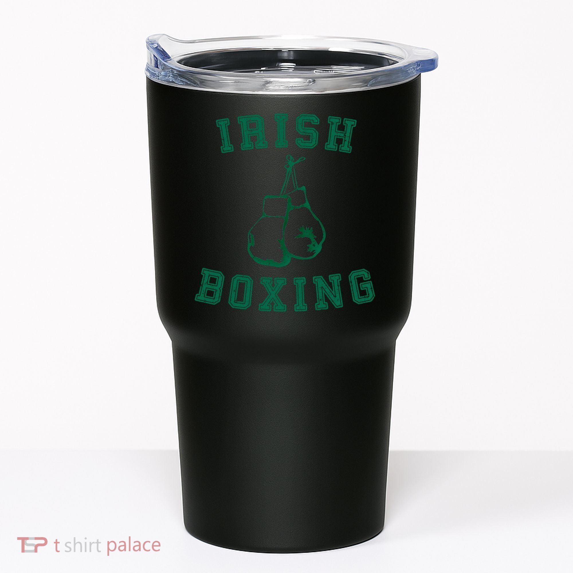 Irish Boxing Cool Gift Distressed Green Graphics Tumbler