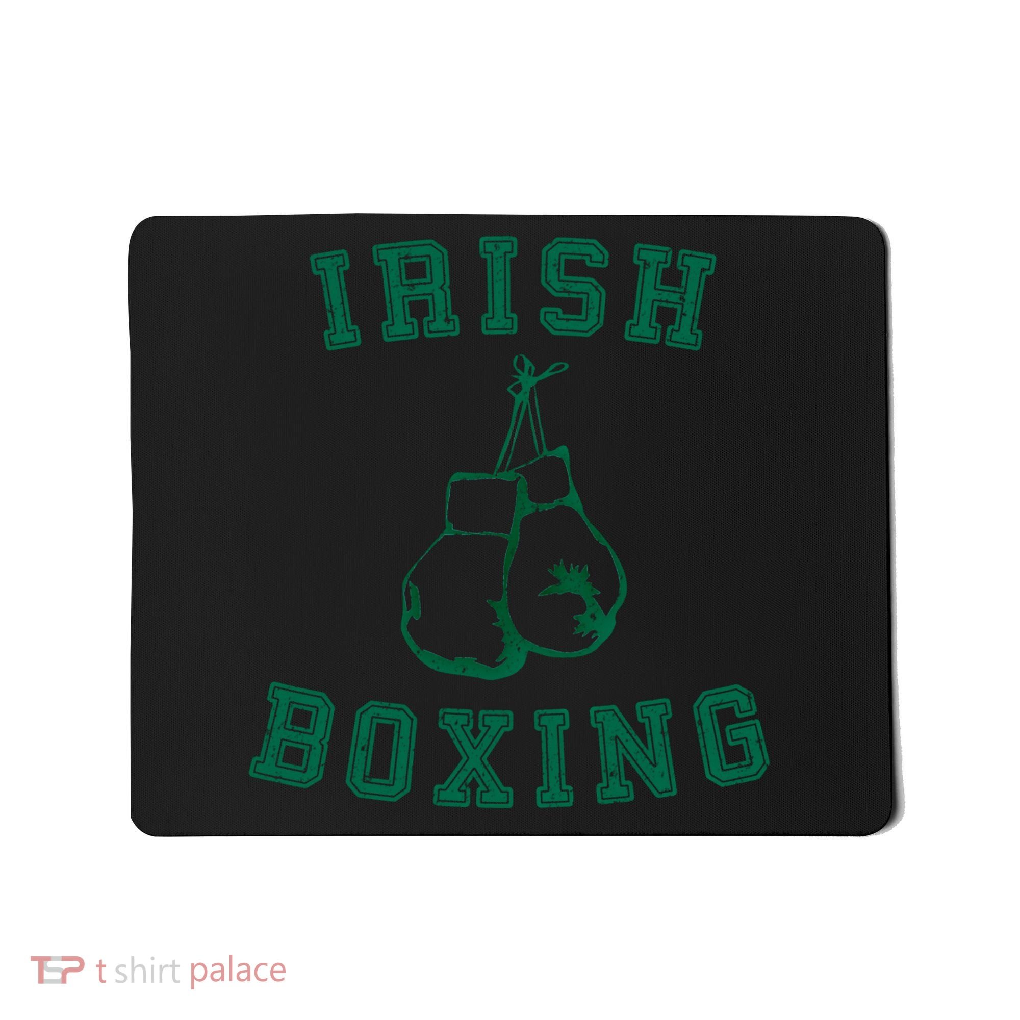 Irish Boxing Cool Gift Distressed Green Graphics Mousepad