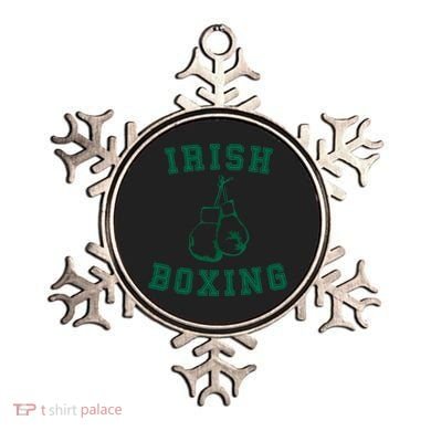 Irish Boxing Cool Gift Distressed Green Graphics Ornament