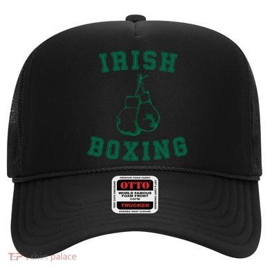 Irish Boxing Cool Gift Distressed Green Graphics Hat