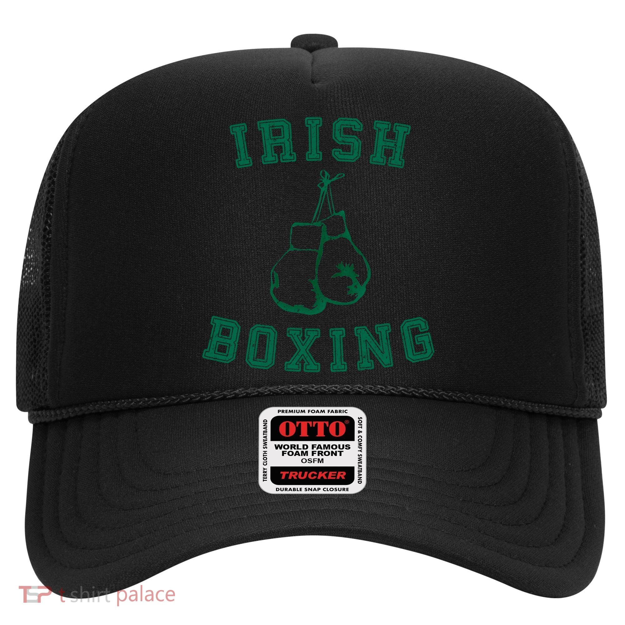 Irish Boxing Cool Gift Distressed Green Graphics Hat