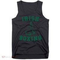 Irish Boxing Cool Gift Distressed Green Graphics Tank Top thumb 0