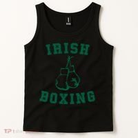 Irish Boxing Cool Gift Distressed Green Graphics Tank Top thumb 2