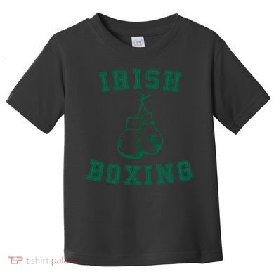 Irish Boxing Cool Gift Distressed Green Graphics Toddler T-Shirt