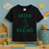 Irish Boxing Cool Gift Distressed Green Graphics Toddler T-Shirt thumb 3