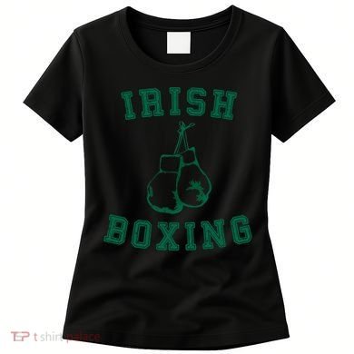 Irish Boxing Cool Gift Distressed Green Graphics Women's T-Shirt