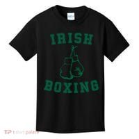 Irish Boxing Cool Gift Distressed Green Graphics Kids T-Shirt thumb 0