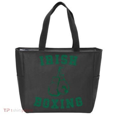 Irish Boxing Cool Gift Distressed Green Graphics Tote Bag