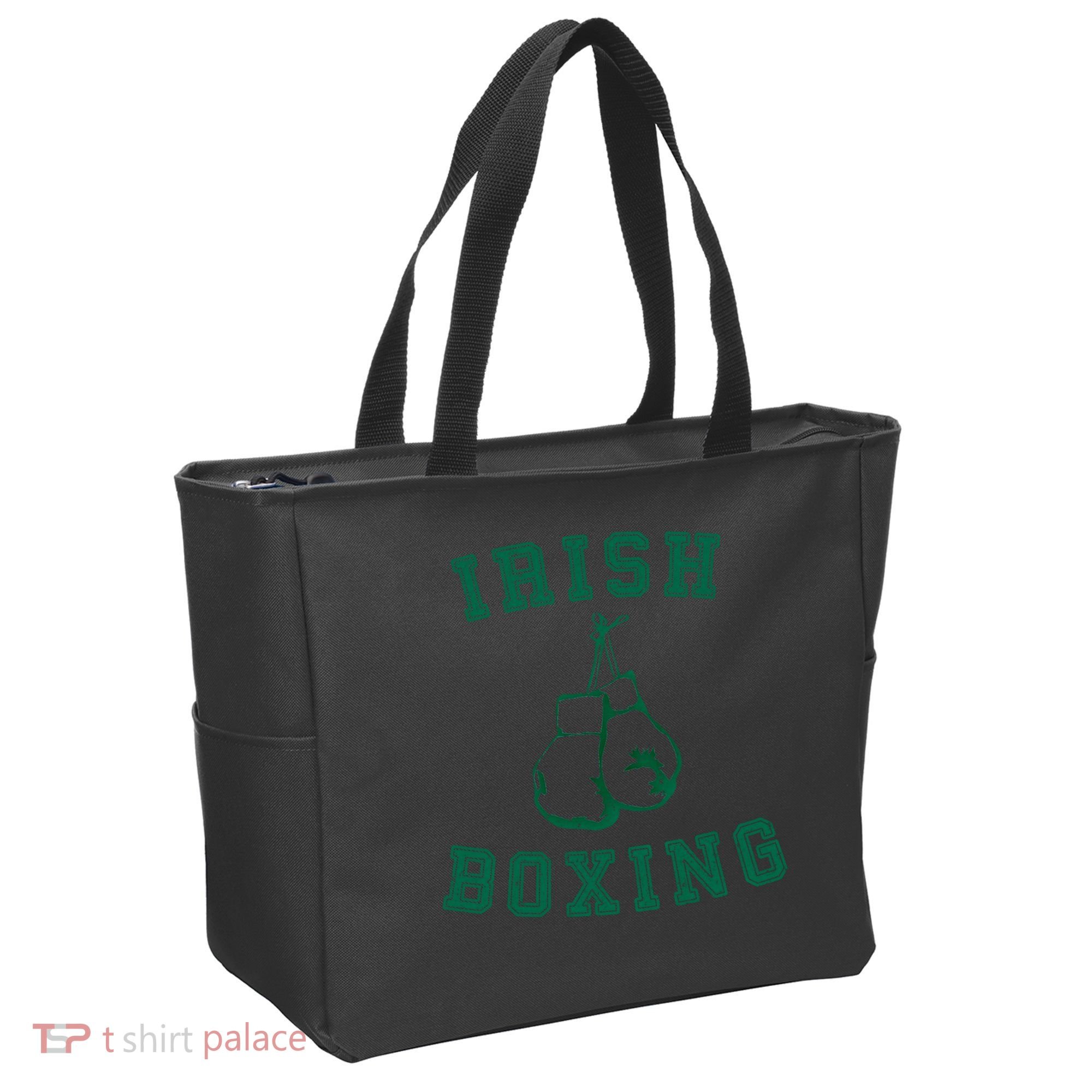 Irish Boxing Cool Gift Distressed Green Graphics Tote Bag