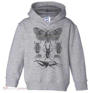 Insect Bug Collection Moth Stag Beetle Cicada Toddler Hoodie