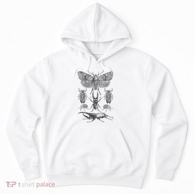 Insect Bug Collection Moth Stag Beetle Cicada Hoodie