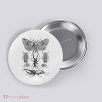 Insect Bug Collection Moth Stag Beetle Cicada Button thumb 0